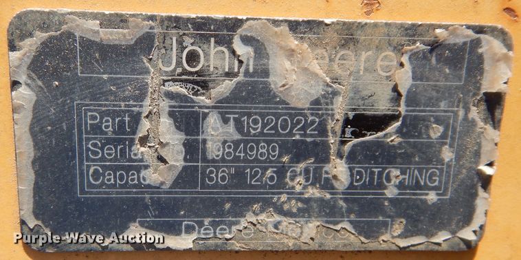 image for item DM0629 John Deere 36"W backhoe bucket