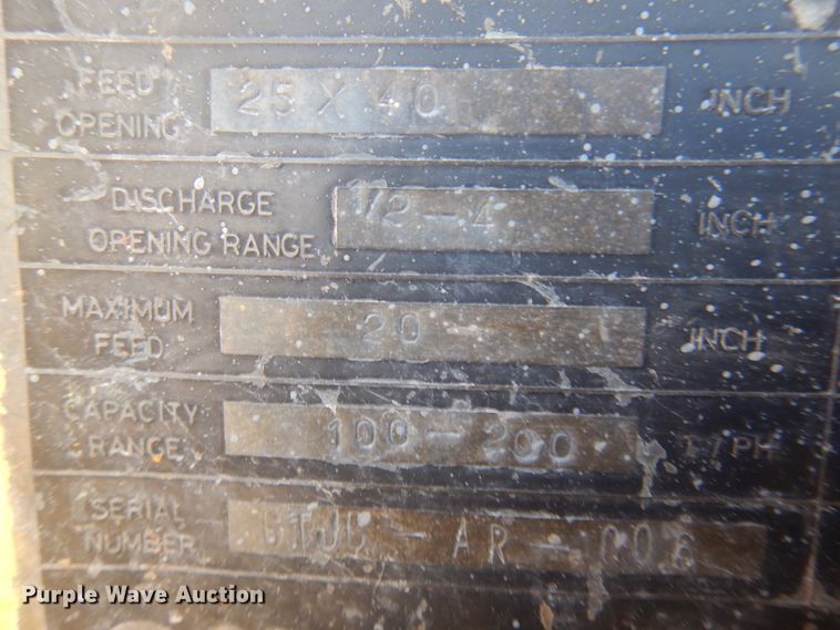 image for item DM5284 Gator  impact crushing plant