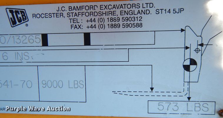 image for item DM6458 JCB 541-70AGS  telehandler