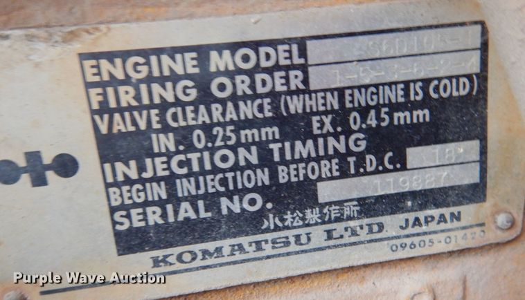 image for item DM6459 Komatsu WA250-1  wheel loader