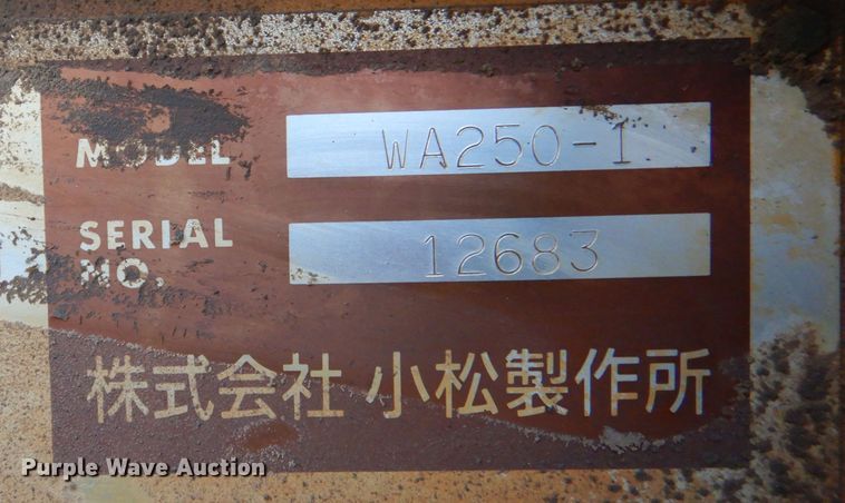 image for item DM6459 Komatsu WA250-1  wheel loader