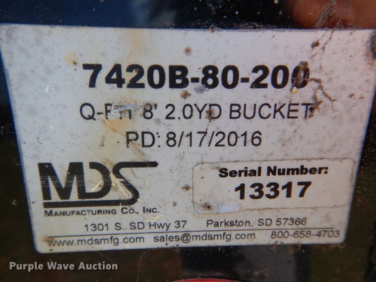 image for item ED9858 MDS 7420B-80-200  8' W bucket
