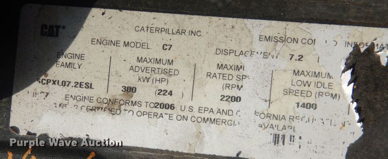 image for item HU9295 2007 Caterpillar 324D  excavator