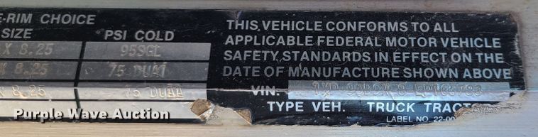 image for item IC9988 1984 Peterbilt 359  roll-off container truck