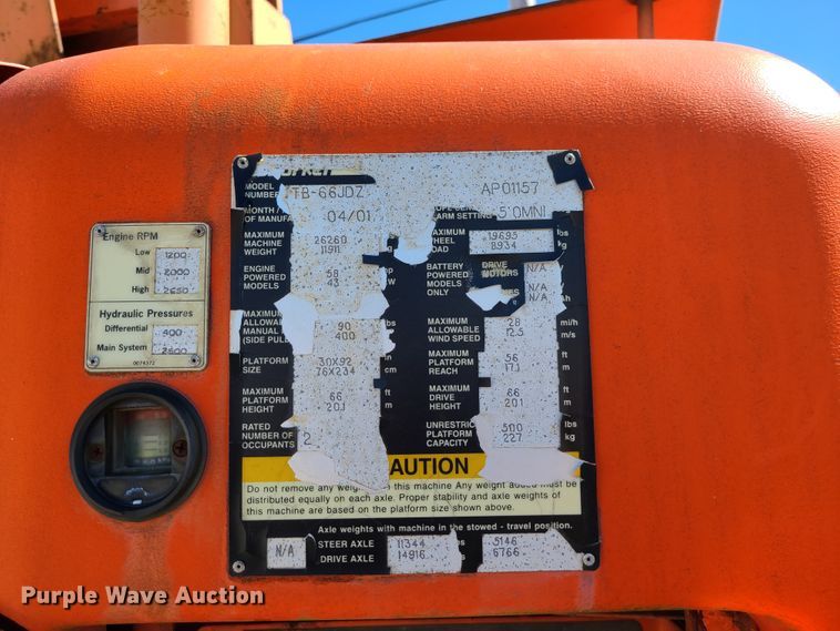 image for item IC9989 Snorkel TB66JDZ  boom lift