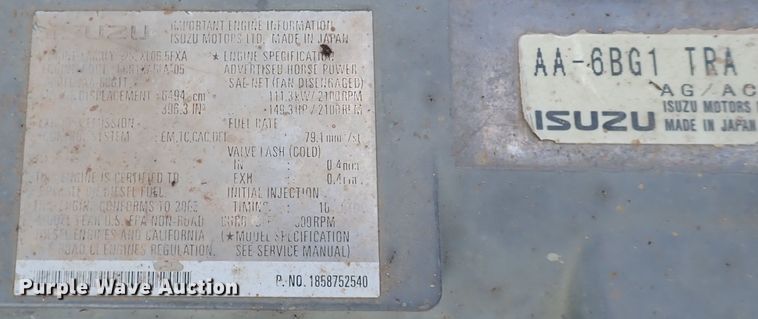 image for item IN9612 2002 Hitachi ZX200LC  excavator