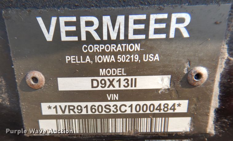 image for item IN9988 2012 Vermeer D9X13  Series II directional boring unit