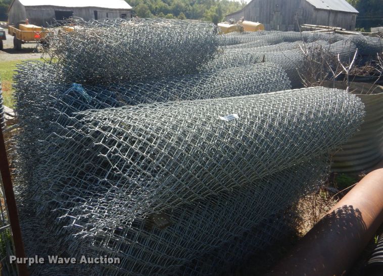 image for item JG9093 (60) rolls of chain link fencing