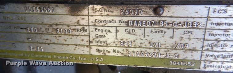 image for item JG9101 1984 Am General M929  dump truck