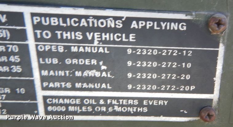 image for item JG9101 1984 Am General M929  dump truck