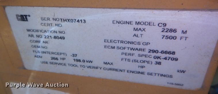 image for item JG9102 2007 Caterpillar 627G  conventional scraper