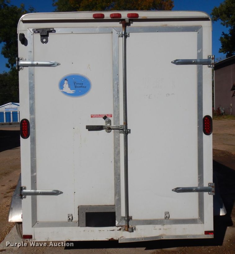 image for item JQ9148 2014 Lark United  enclosed cargo trailer with ground thaw machine