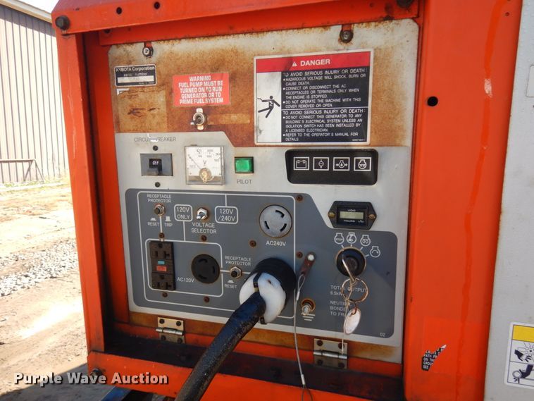 image for item JQ9148 2014 Lark United  enclosed cargo trailer with ground thaw machine