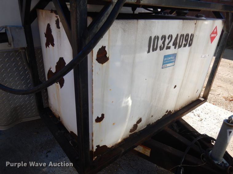 image for item JQ9148 2014 Lark United  enclosed cargo trailer with ground thaw machine