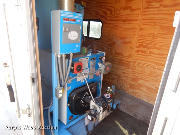 image for item JQ9148 2014 Lark United  enclosed cargo trailer with ground thaw machine