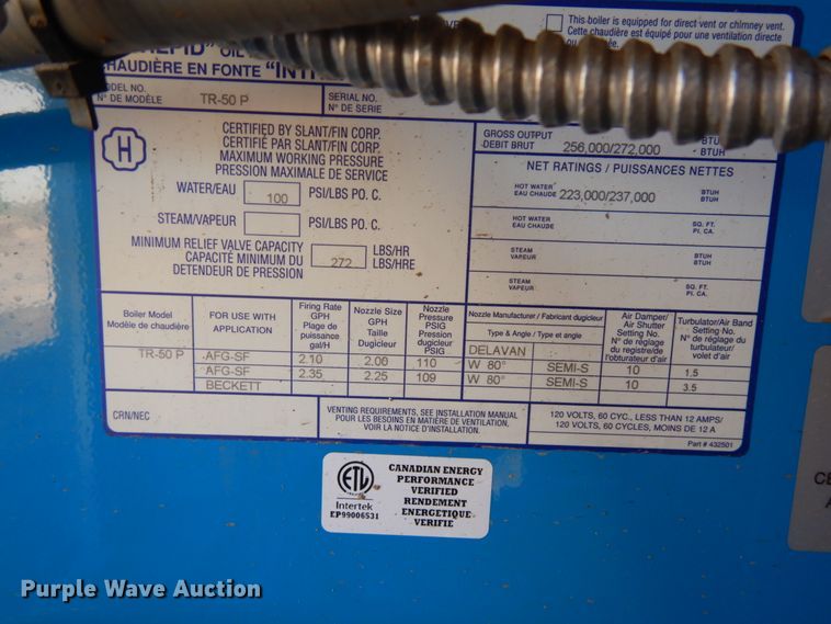 image for item JQ9148 2014 Lark United  enclosed cargo trailer with ground thaw machine