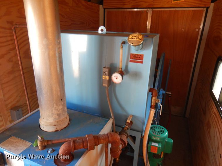 image for item JQ9148 2014 Lark United  enclosed cargo trailer with ground thaw machine