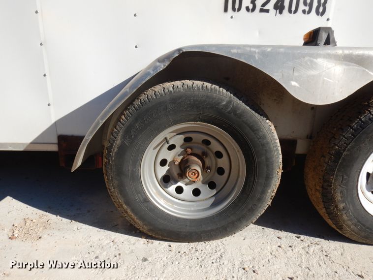 image for item JQ9148 2014 Lark United  enclosed cargo trailer with ground thaw machine