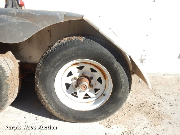 image for item JQ9148 2014 Lark United  enclosed cargo trailer with ground thaw machine