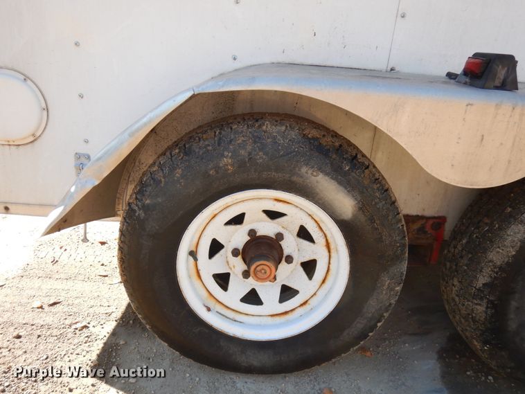 image for item JQ9148 2014 Lark United  enclosed cargo trailer with ground thaw machine