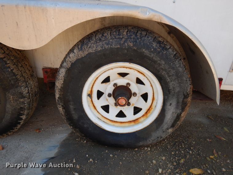 image for item JQ9148 2014 Lark United  enclosed cargo trailer with ground thaw machine