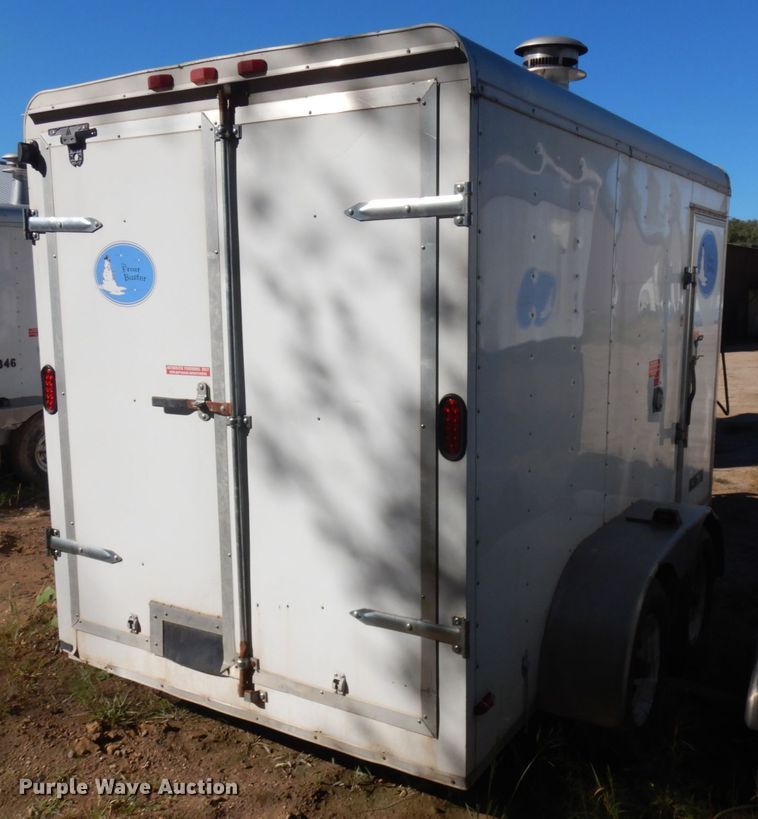 image for item JQ9149 2014 Lark United  enclosed cargo trailer with ground thaw machine