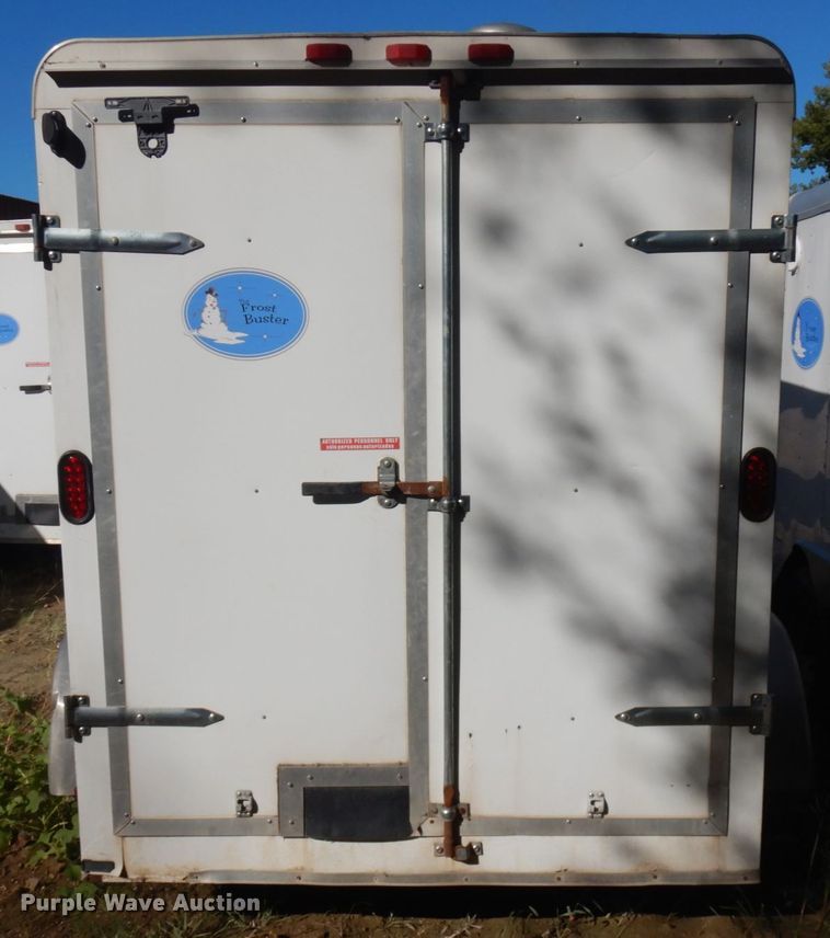 image for item JQ9149 2014 Lark United  enclosed cargo trailer with ground thaw machine