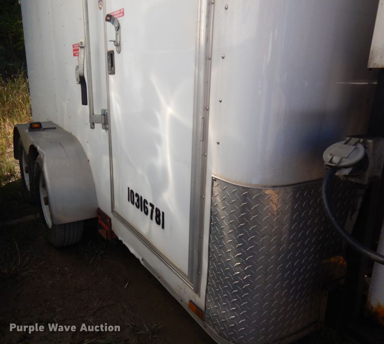 image for item JQ9149 2014 Lark United  enclosed cargo trailer with ground thaw machine