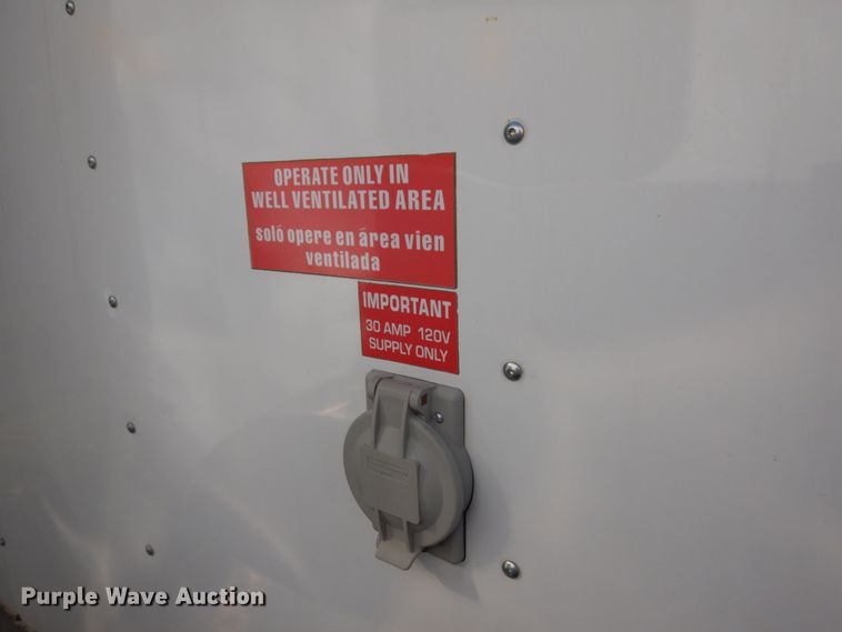 image for item JQ9149 2014 Lark United  enclosed cargo trailer with ground thaw machine