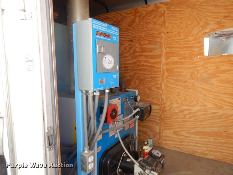 image for item JQ9149 2014 Lark United  enclosed cargo trailer with ground thaw machine