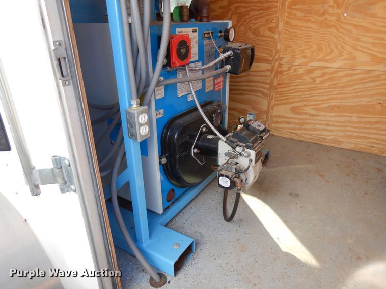 image for item JQ9149 2014 Lark United  enclosed cargo trailer with ground thaw machine