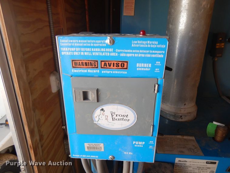 image for item JQ9149 2014 Lark United  enclosed cargo trailer with ground thaw machine