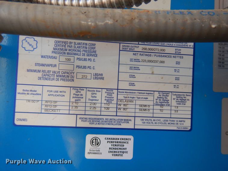 image for item JQ9149 2014 Lark United  enclosed cargo trailer with ground thaw machine