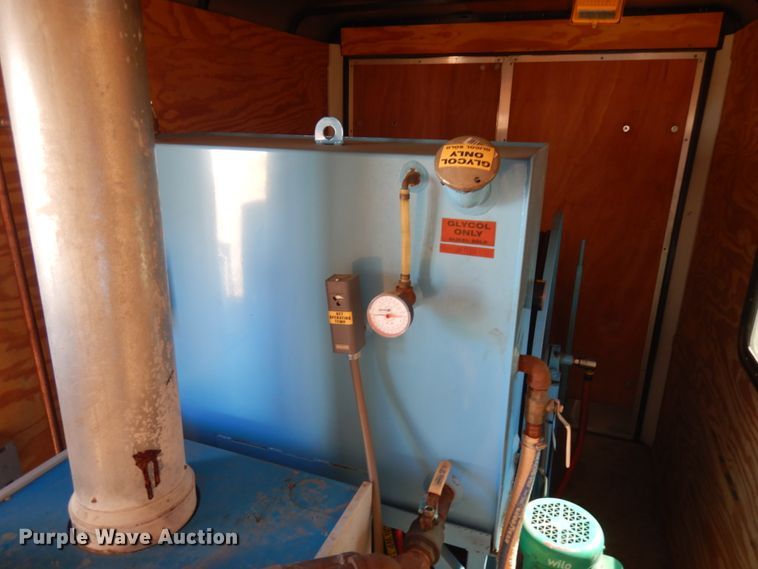 image for item JQ9149 2014 Lark United  enclosed cargo trailer with ground thaw machine