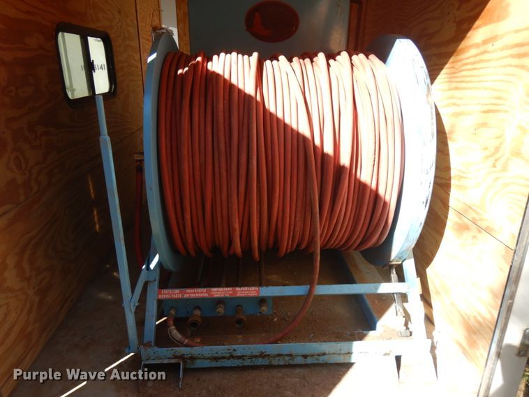 image for item JQ9149 2014 Lark United  enclosed cargo trailer with ground thaw machine