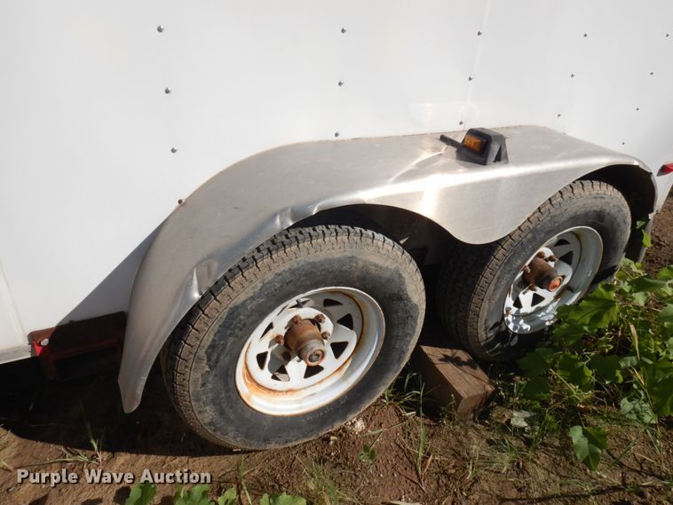 image for item JQ9149 2014 Lark United  enclosed cargo trailer with ground thaw machine