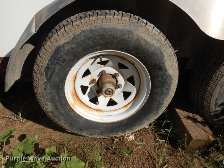 image for item JQ9149 2014 Lark United  enclosed cargo trailer with ground thaw machine