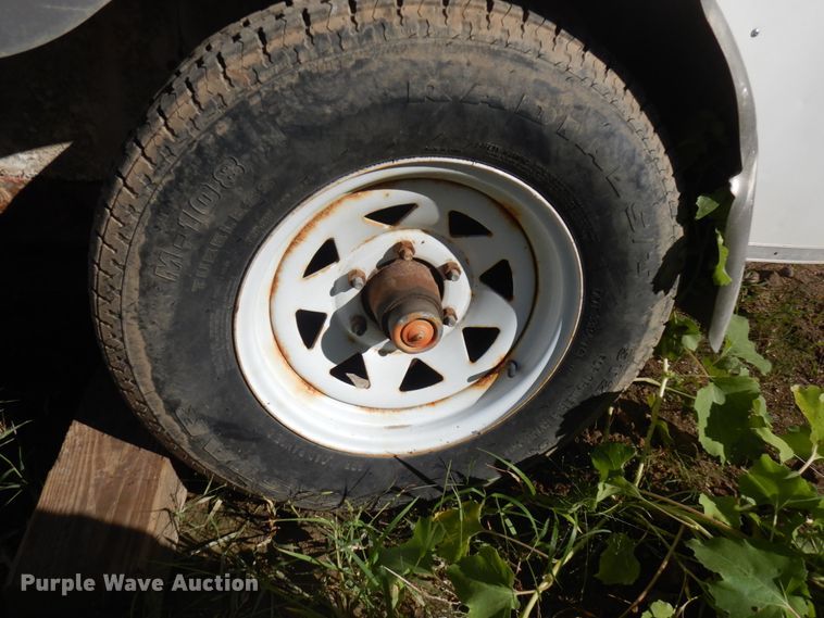 image for item JQ9149 2014 Lark United  enclosed cargo trailer with ground thaw machine