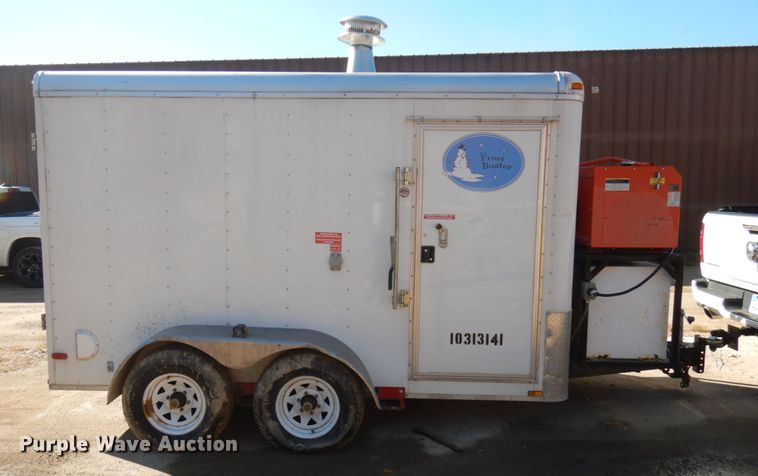 image for item JQ9150 2014 Lark United  enclosed cargo trailer with ground thaw machine