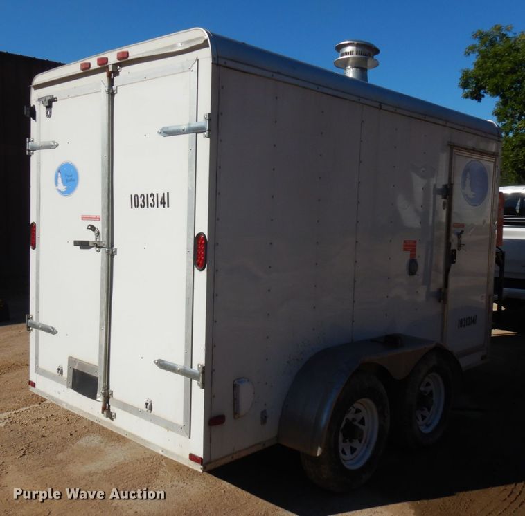 image for item JQ9150 2014 Lark United  enclosed cargo trailer with ground thaw machine