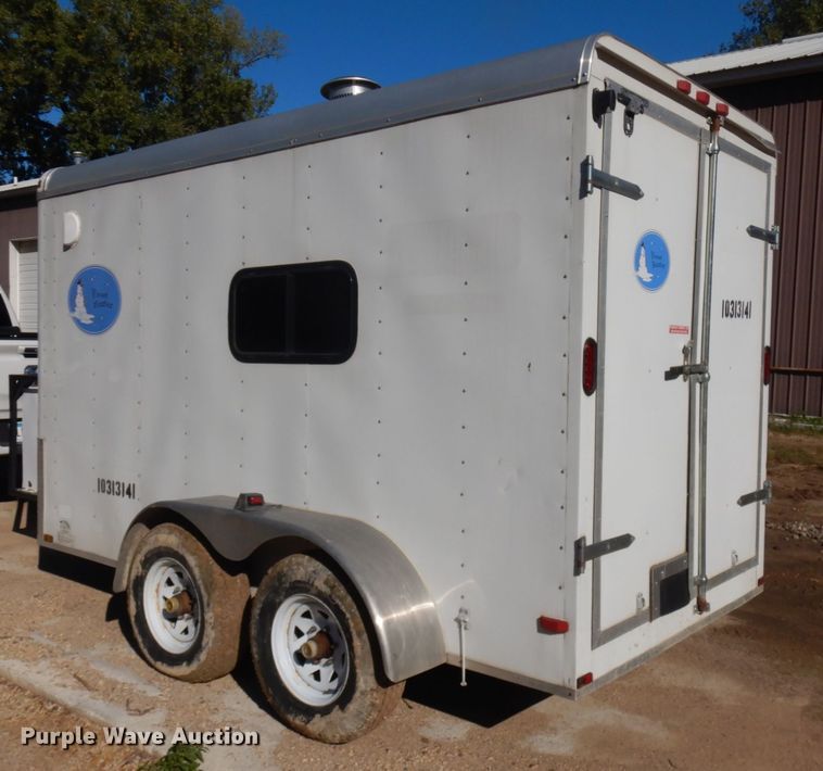 image for item JQ9150 2014 Lark United  enclosed cargo trailer with ground thaw machine