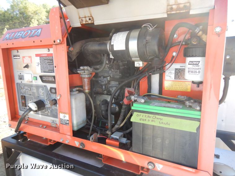 image for item JQ9150 2014 Lark United  enclosed cargo trailer with ground thaw machine