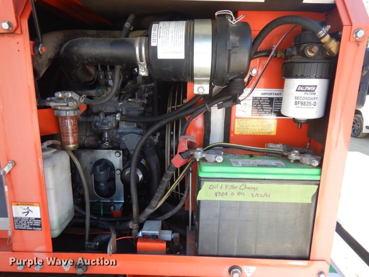 image for item JQ9150 2014 Lark United  enclosed cargo trailer with ground thaw machine