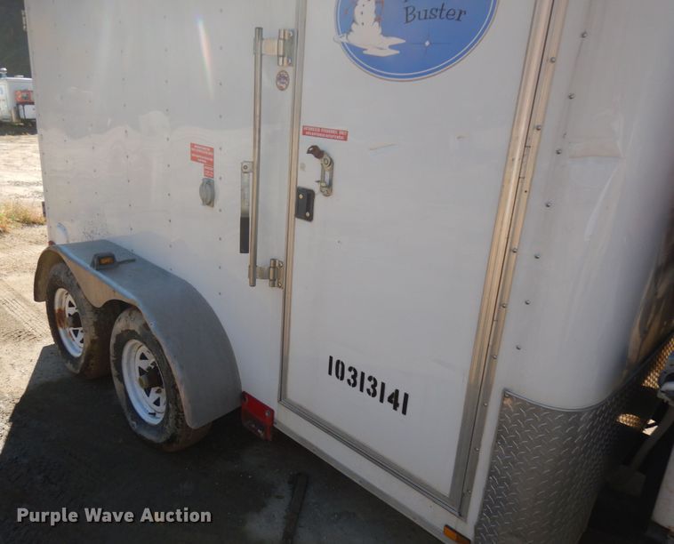 image for item JQ9150 2014 Lark United  enclosed cargo trailer with ground thaw machine