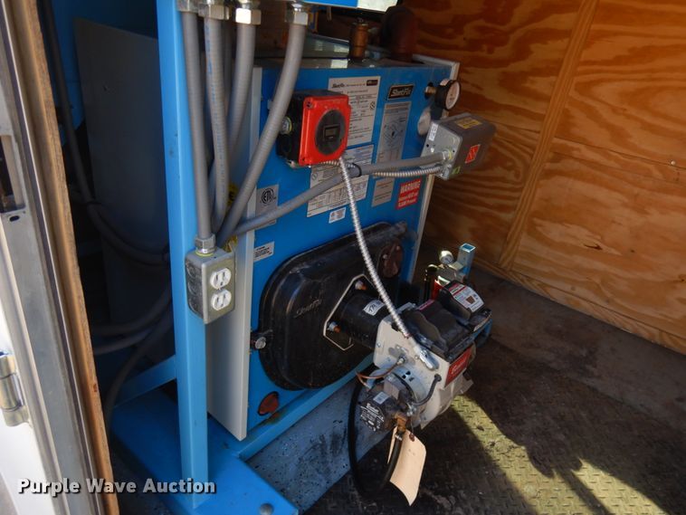 image for item JQ9150 2014 Lark United  enclosed cargo trailer with ground thaw machine