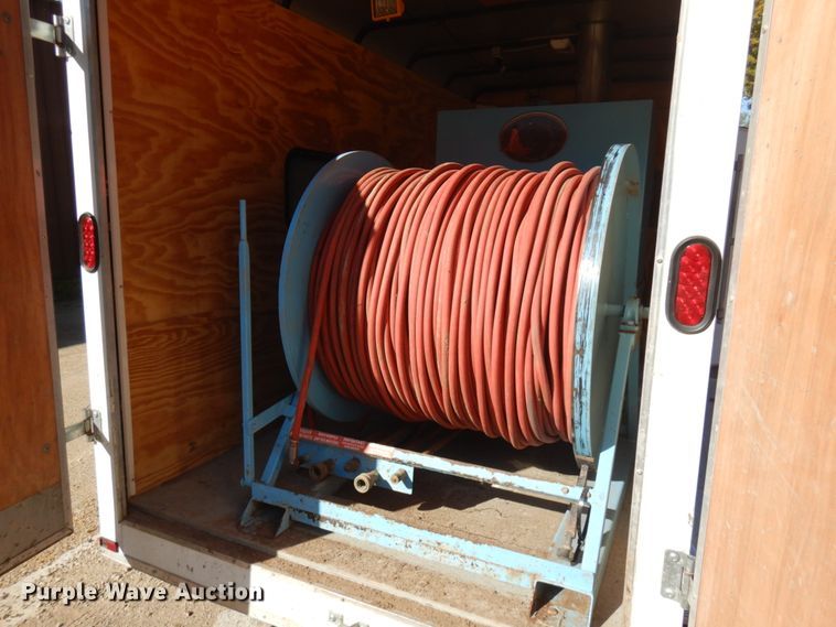 image for item JQ9150 2014 Lark United  enclosed cargo trailer with ground thaw machine