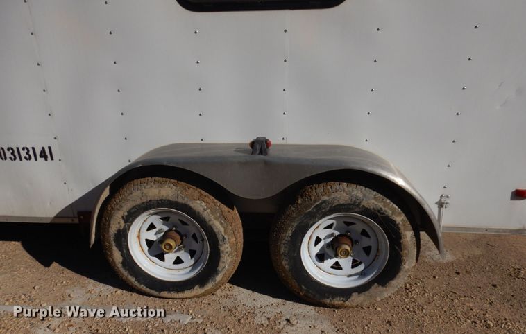 image for item JQ9150 2014 Lark United  enclosed cargo trailer with ground thaw machine