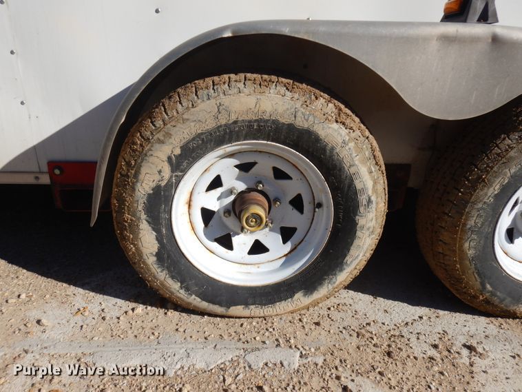 image for item JQ9150 2014 Lark United  enclosed cargo trailer with ground thaw machine