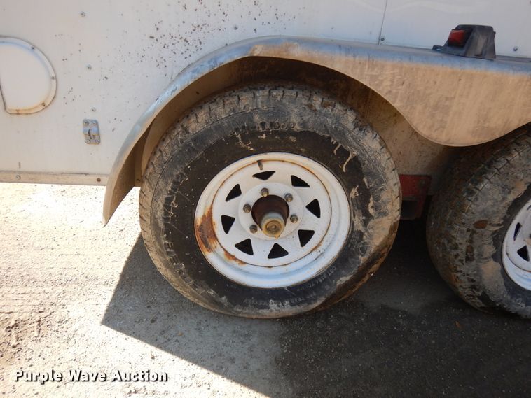 image for item JQ9150 2014 Lark United  enclosed cargo trailer with ground thaw machine