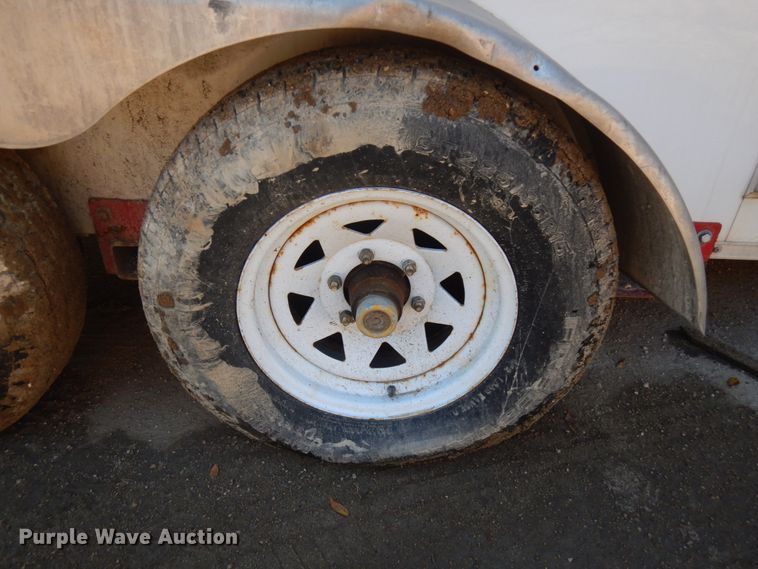 image for item JQ9150 2014 Lark United  enclosed cargo trailer with ground thaw machine